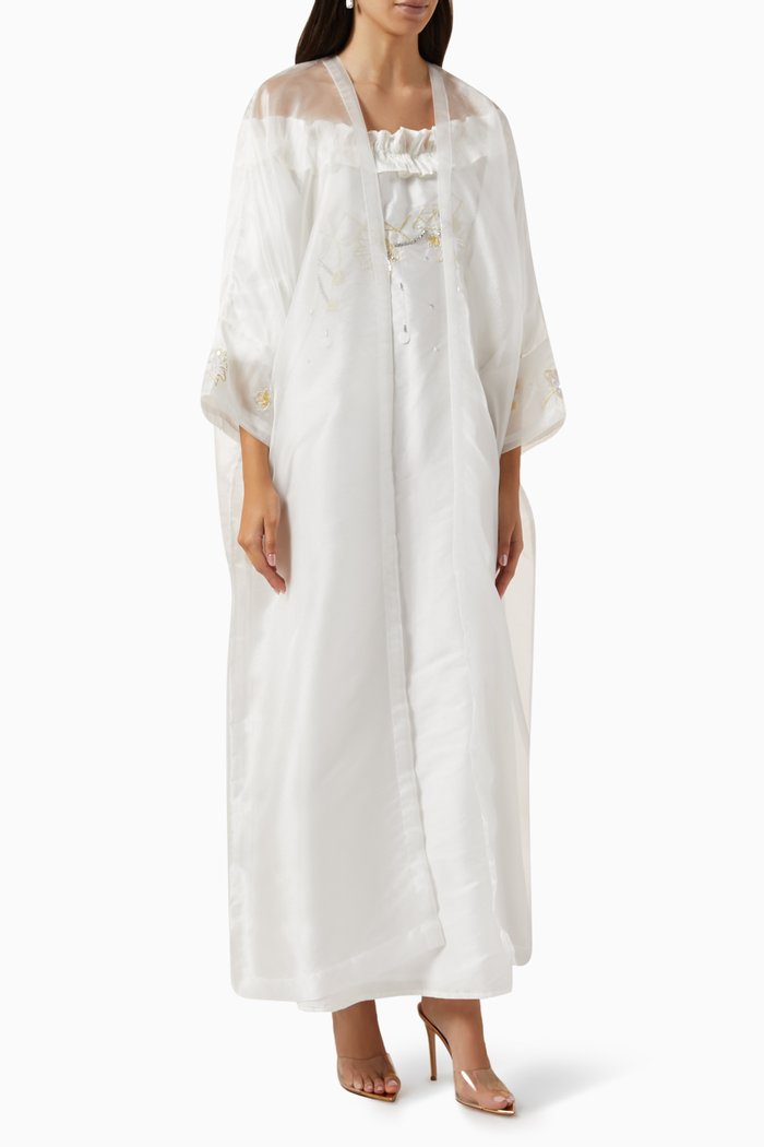 

Embroidered Dress Set, Neutral