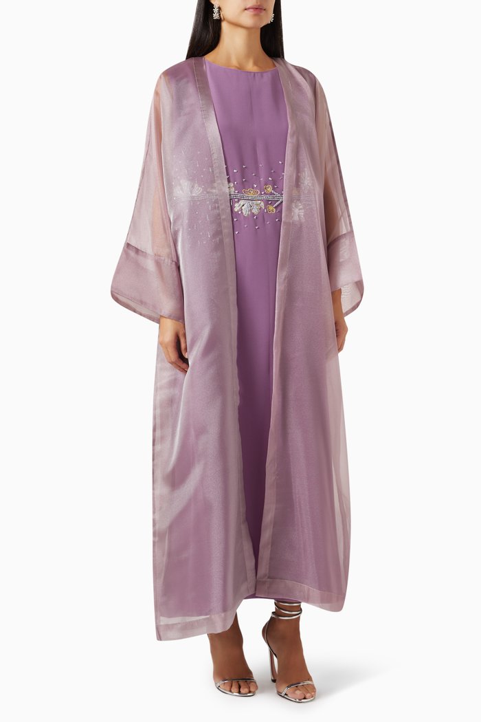 

Embroidered Dress Set, Purple