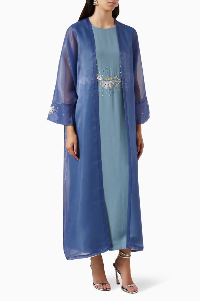 

Embroidered Dress Set, Blue