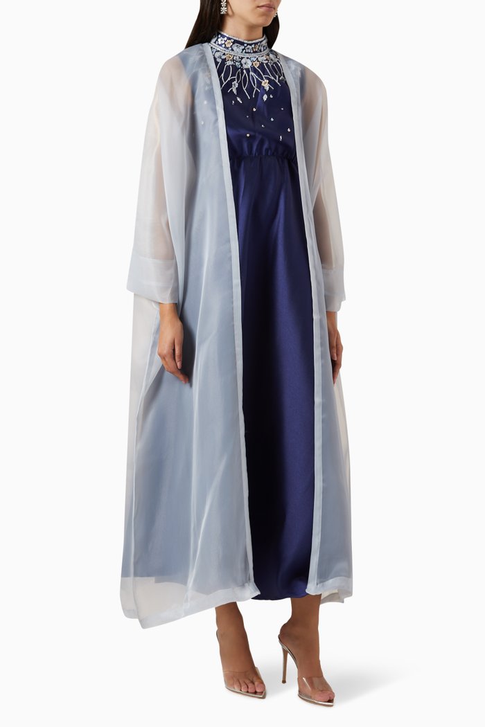 

Embroidered Dress Set, Blue