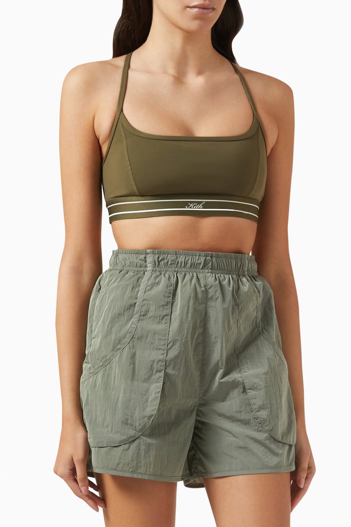 

Nadia Low Impact Sports Bra in Technical Blend, Green