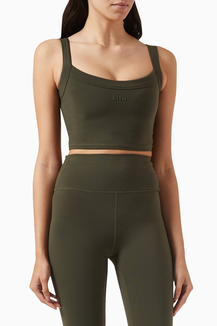 

Terra Low-impact Active Tank Top in Stretch-jersey, Green