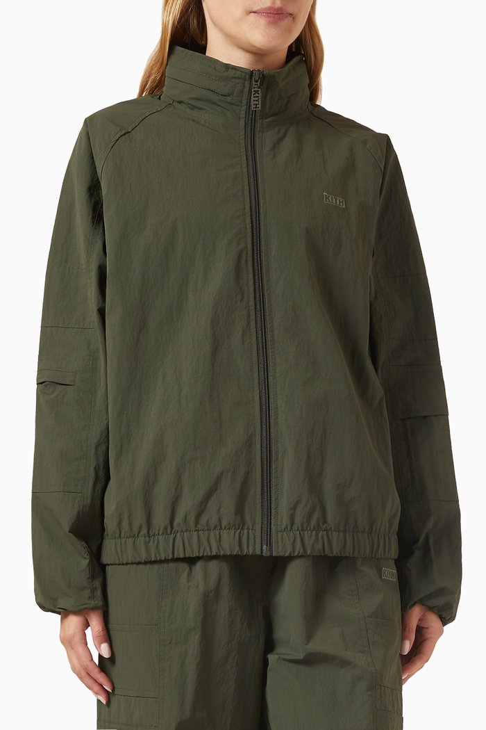 

Adira Zip Jacket in Wrinkled-nylon, Neutral