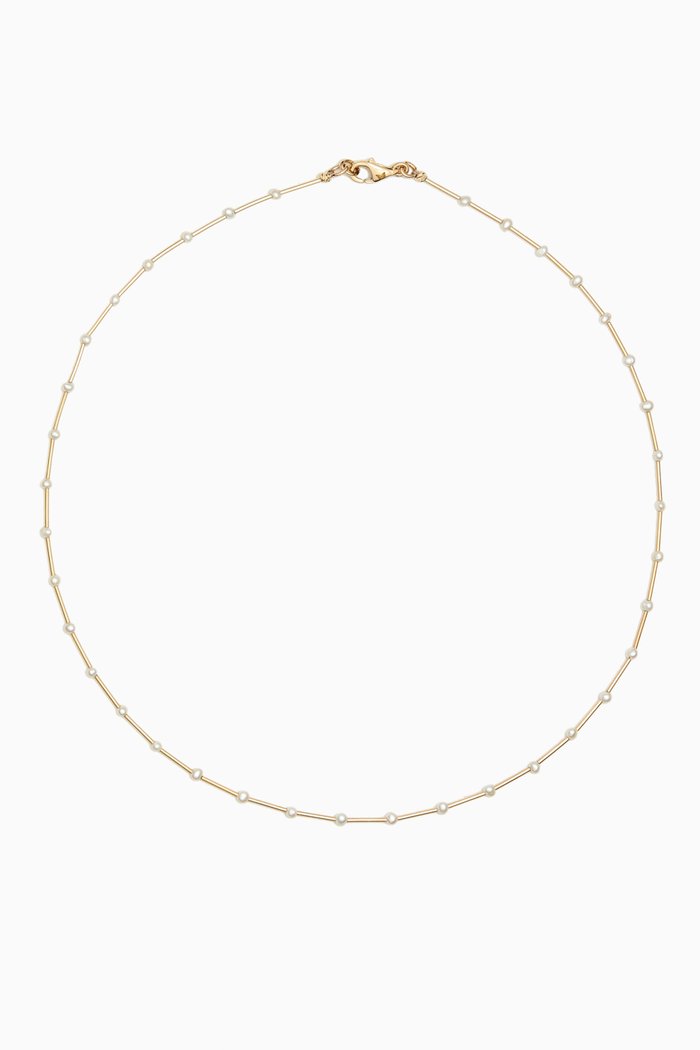 

Petite Pear Chain Necklace in 14kt Gold, Yellow