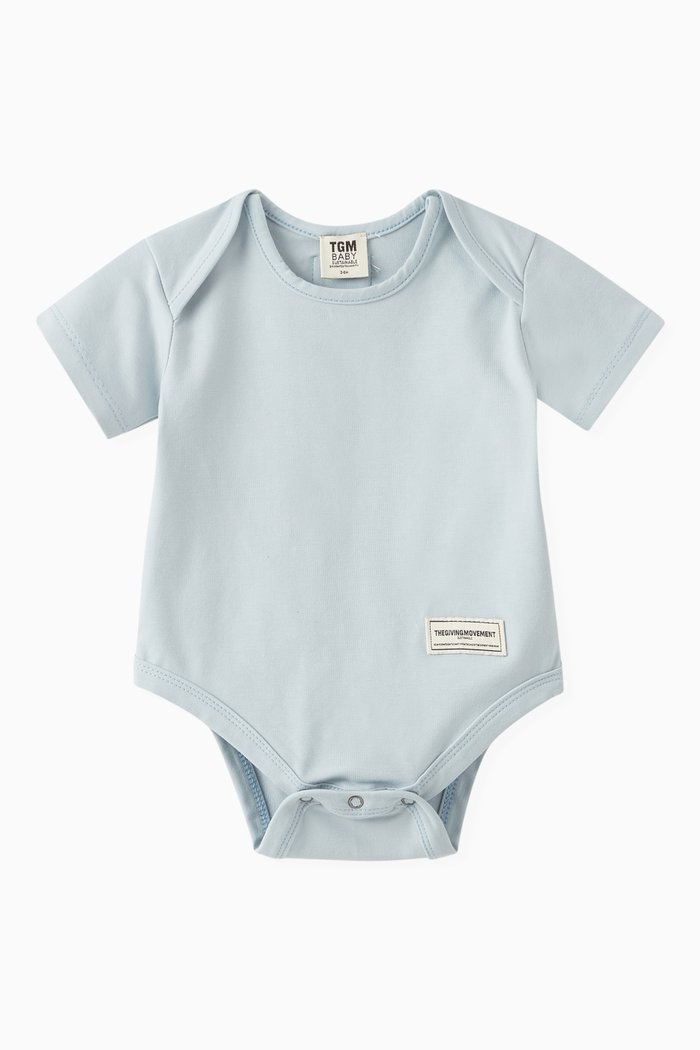 

Logo Bodysuit in Cotton-blend, Blue