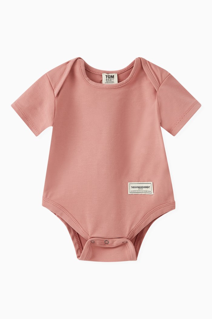 

Logo Bodysuit in Cotton-blend, Pink