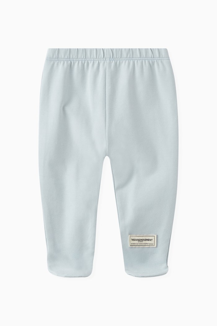 

Logo Leggings in Cotton-blend, Blue