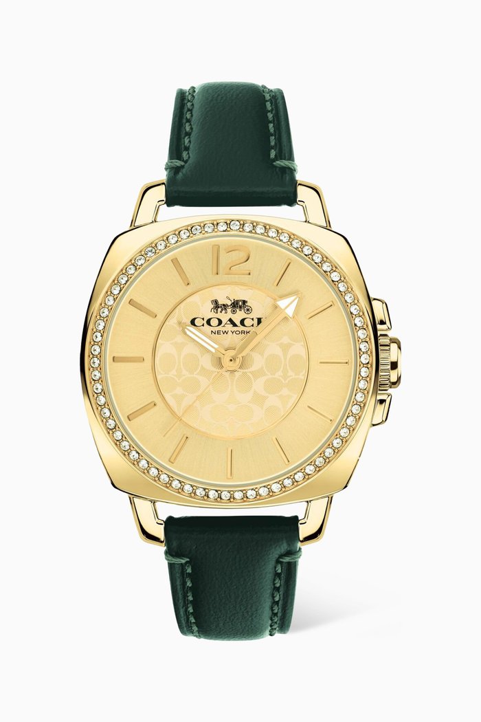 

Boyfriend Quartz Steel Watch, 34mm, Green
