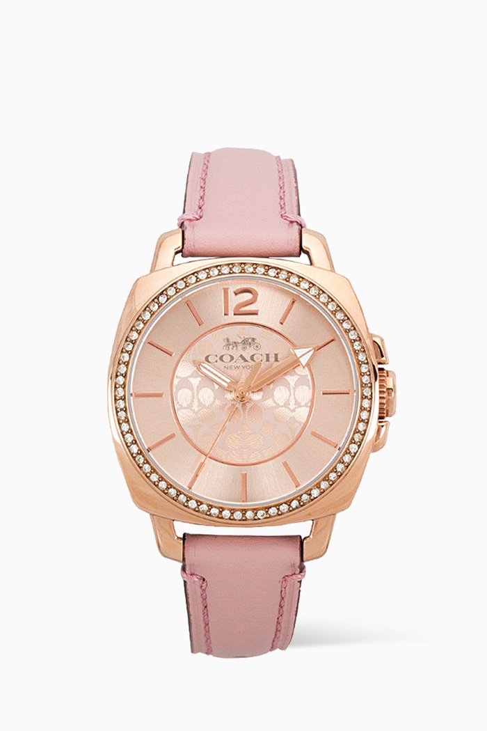 

Boyfriend Quartz Steel Watch, 34mm, Pink