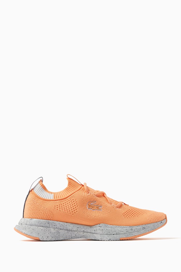 

Run Spin Eco Sneakers in Recycled Knit Polyester, Orange