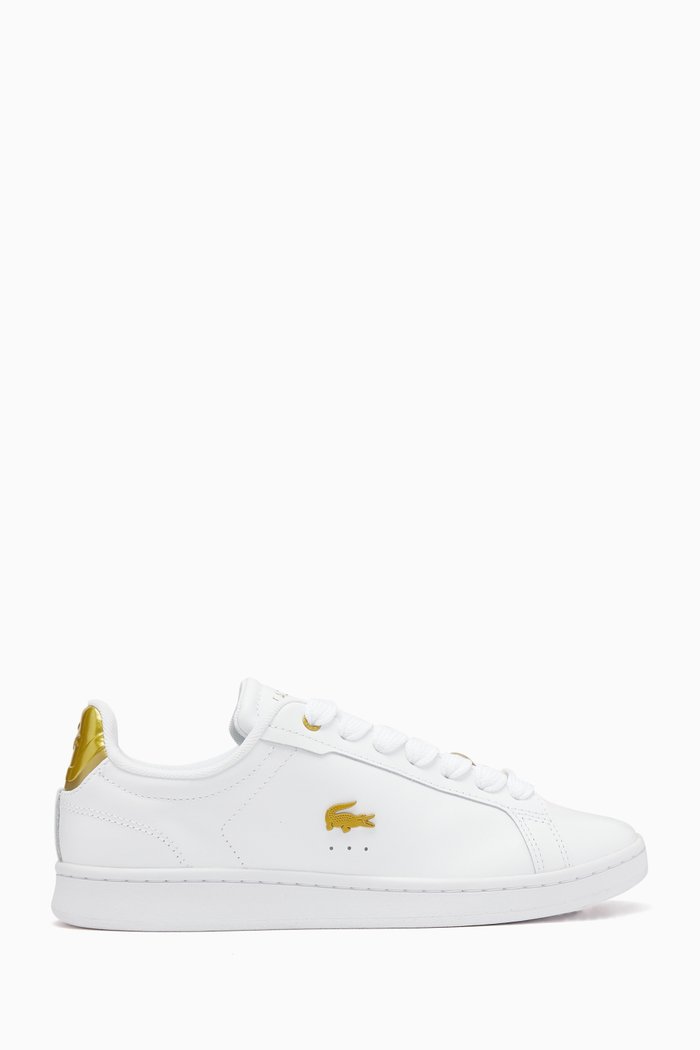 

Carnaby Pro Metallic Logo Sneakers in Leather, White