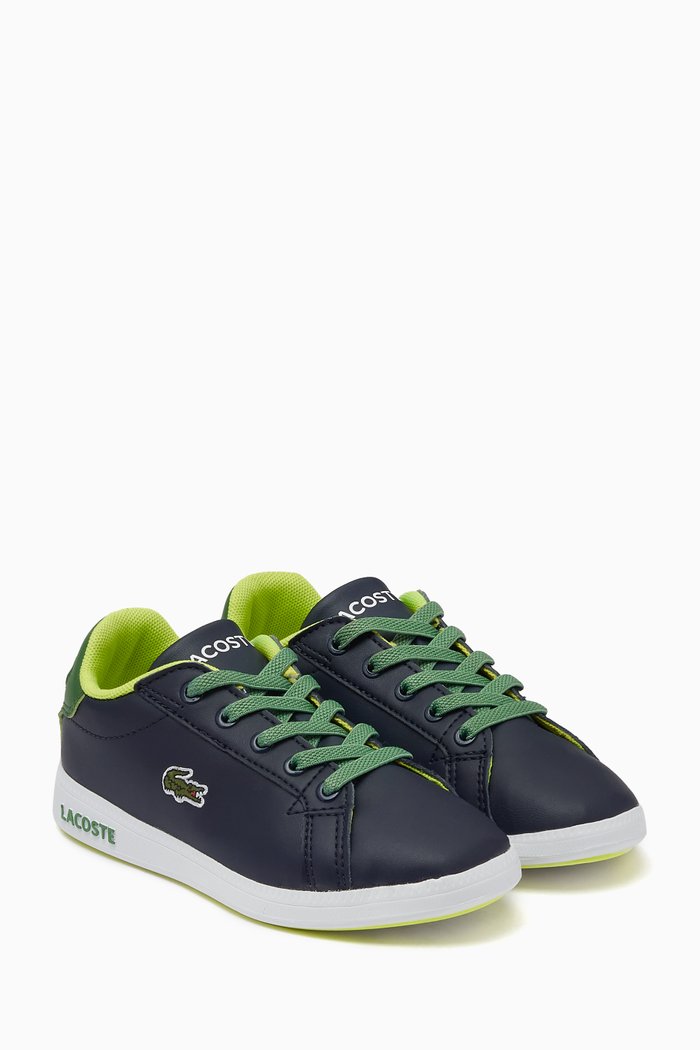 

Graduate Logo Sneakers in Leather, Blue