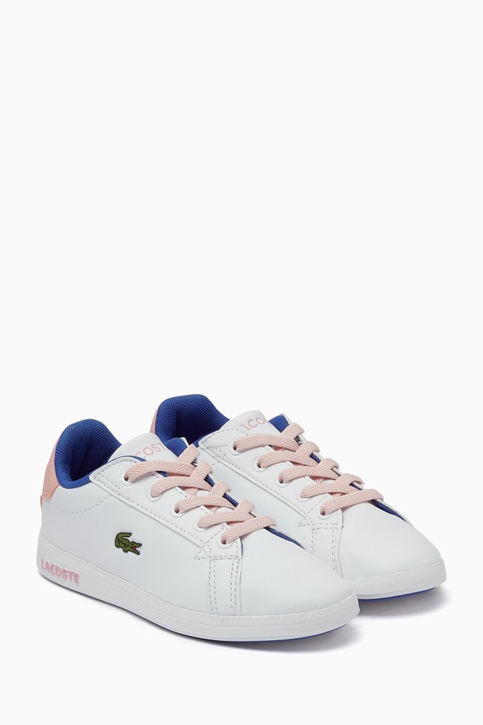 

Graduate Logo Sneakers in Leather, Pink