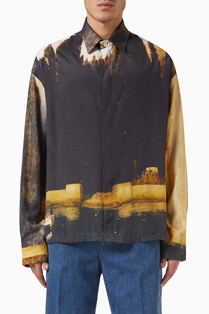 

Printed Shirt in Viscose, Multicolour