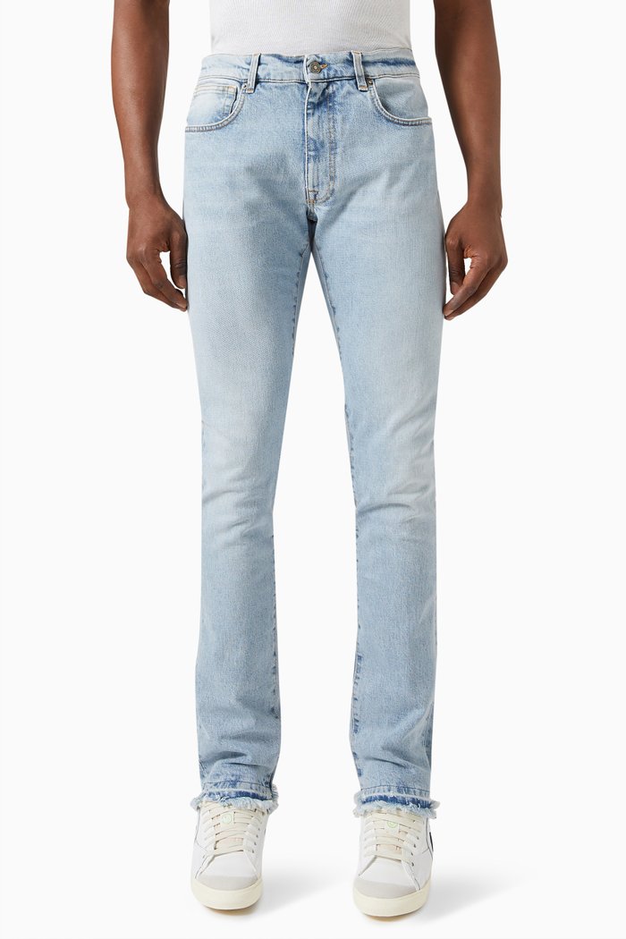 Slim Fit Jeans in Denim, Blue