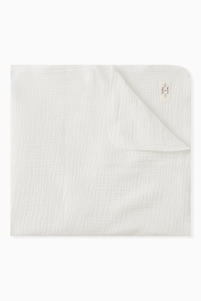 

Plain Blanket in Cotton, White