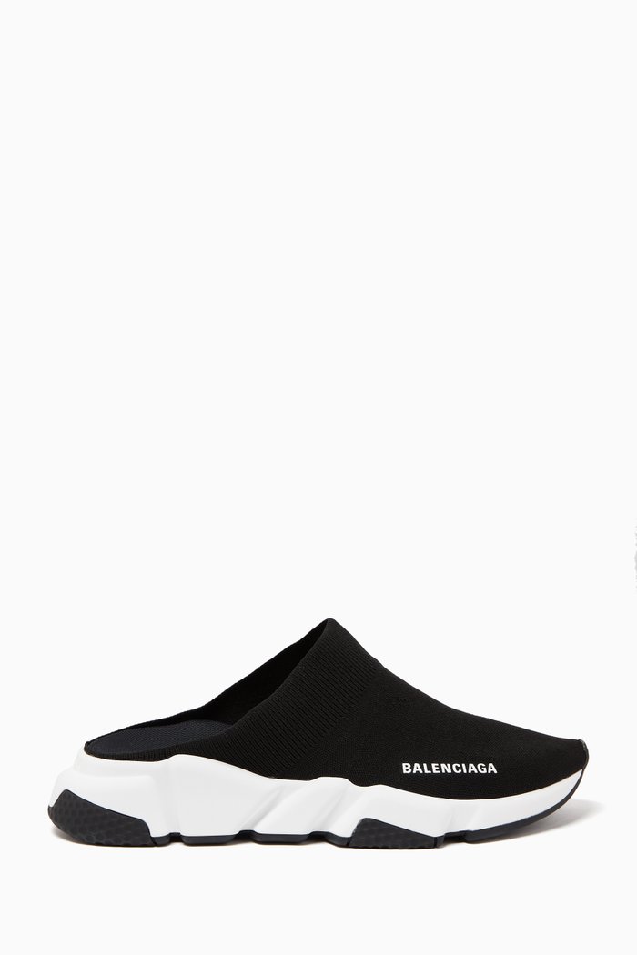 

Speed Slip-on Sneakers in Recycled Knit, Black