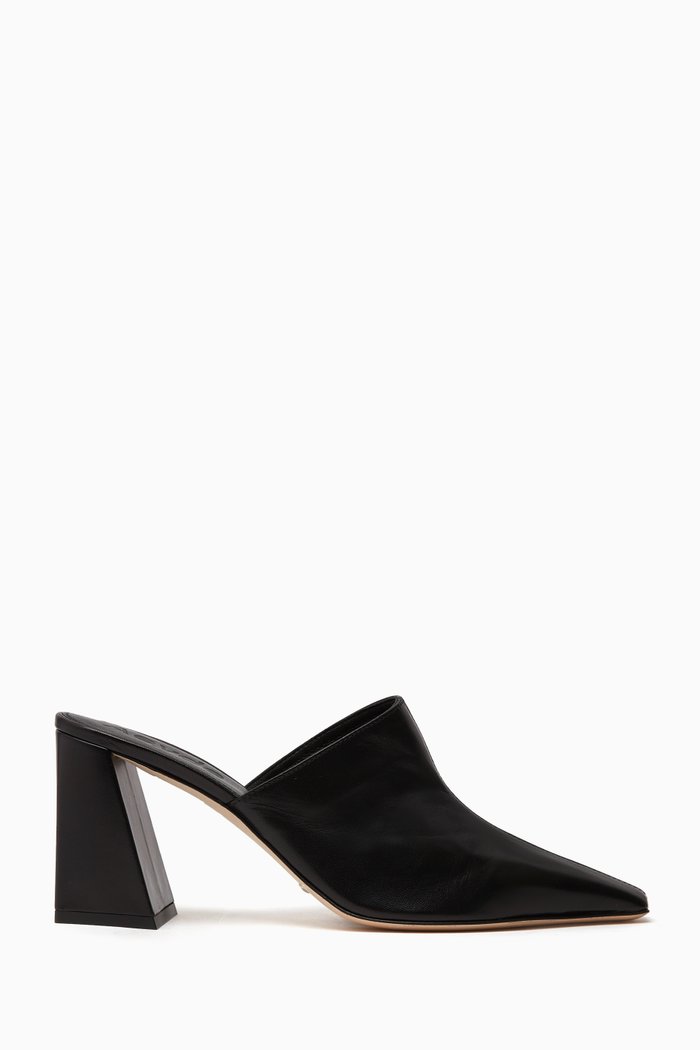 

Peri 80 Mules in Nappa, Black