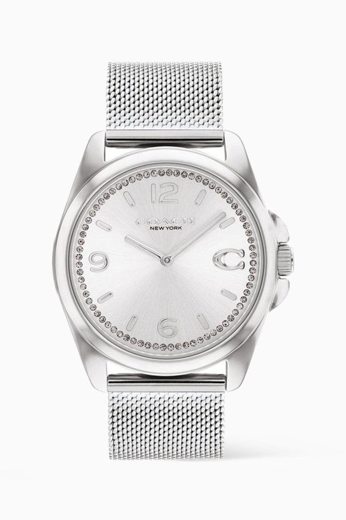 

Greyson Quartz Steel Watch, 36mm, Silver