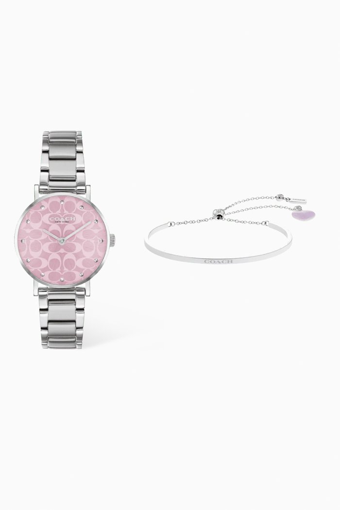 

Perry 28mm Quartz Watch & Bracelet Set, Silver