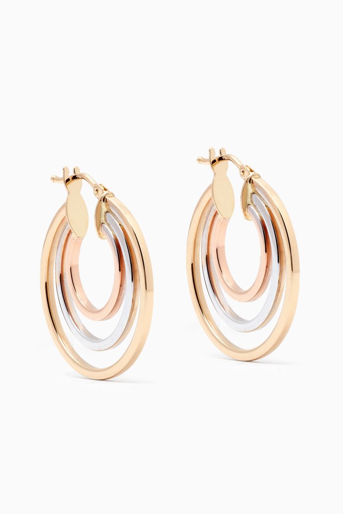 

Gold Rush Hoop Earrings in 18kt Gold