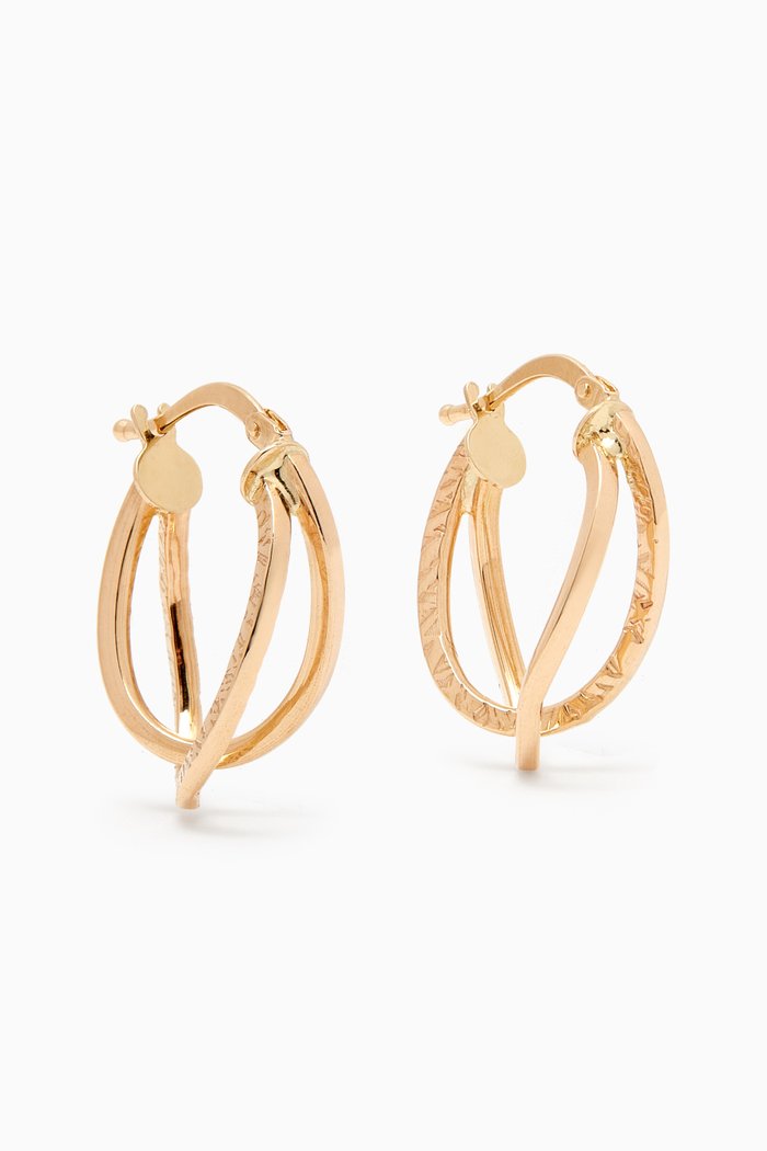 

Golden Intricacy Earrings in 18kt Gold