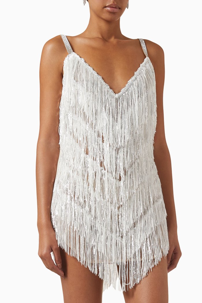 

Barbie Blanc Mini Dress, White