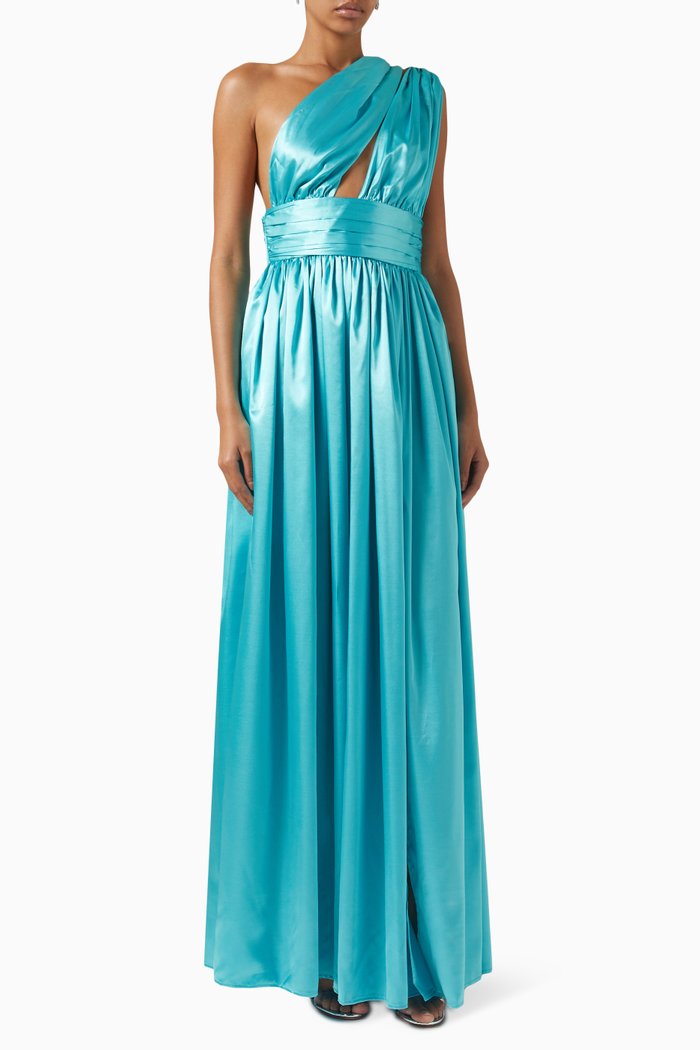 

Aphrodite Metallic Gown, Blue