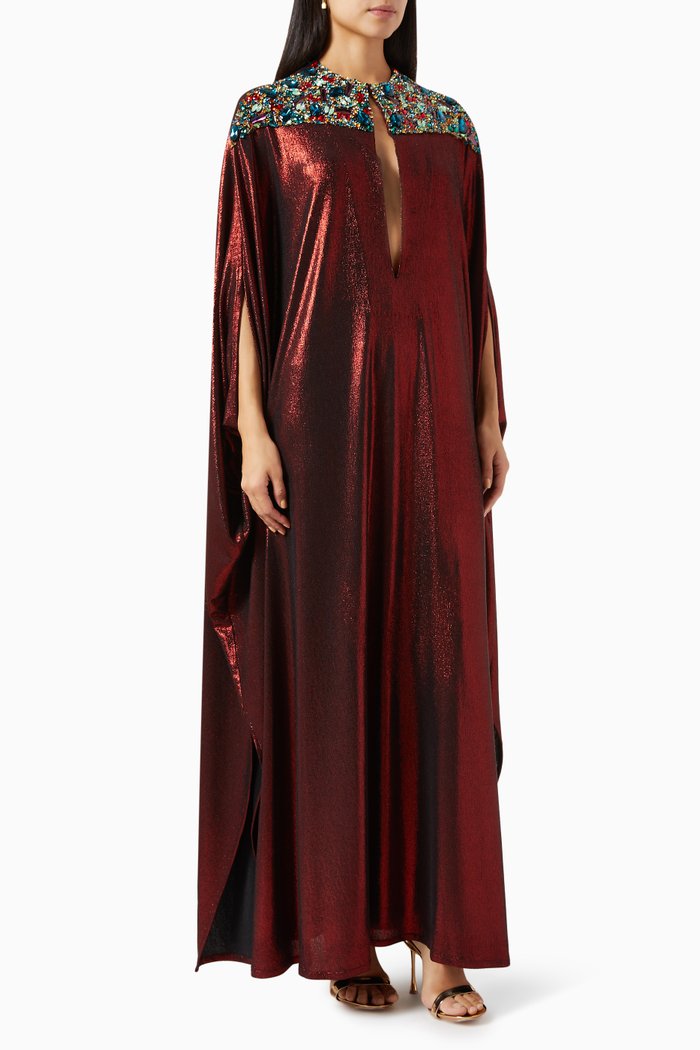 

Embellished Kaftan, Red