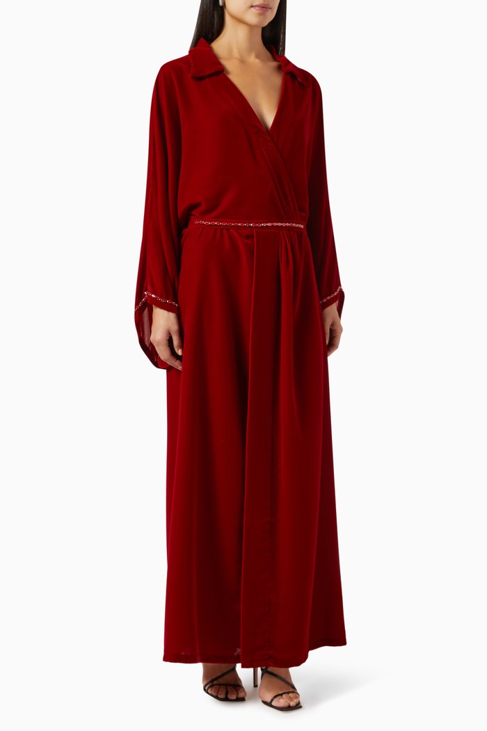 

Shirt Maxi Dress, Red