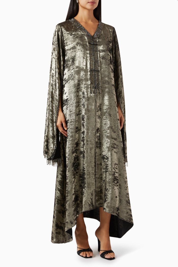 

Embellished Kaftan, Silver