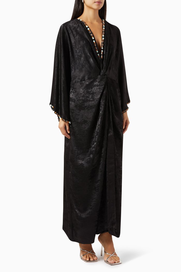 

Embellished Kaftan, Black