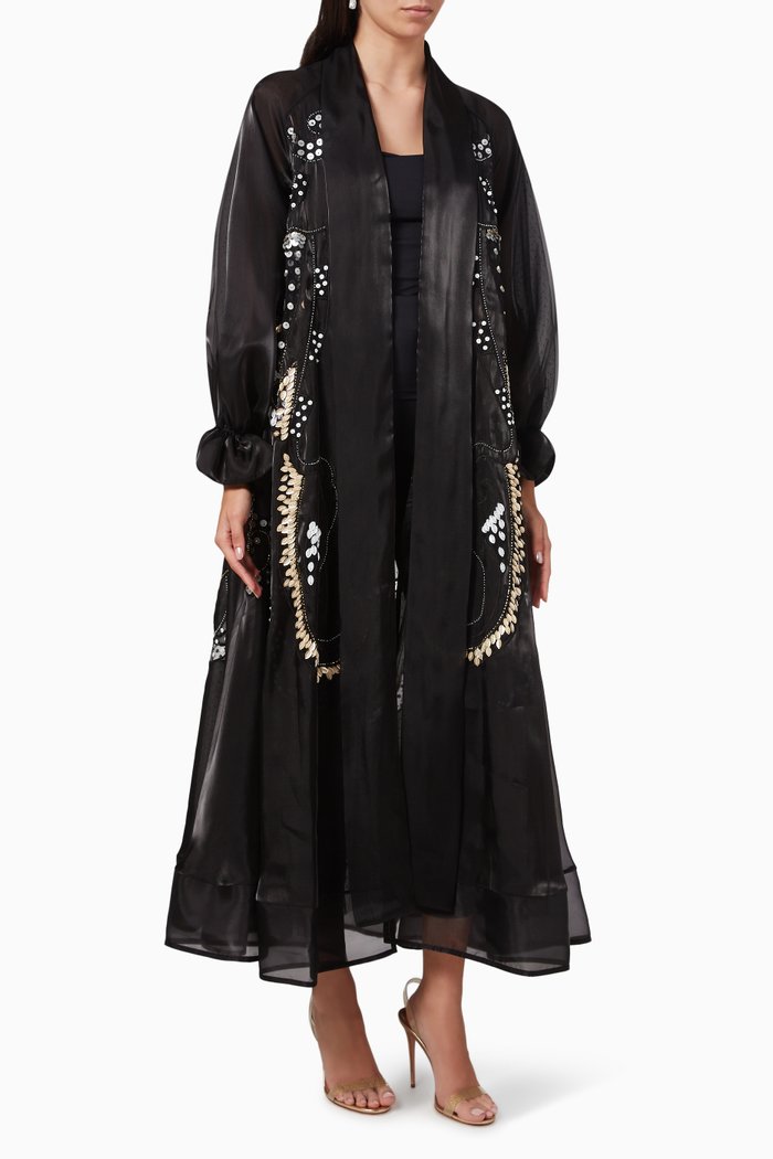 

Embellished Abaya, Black