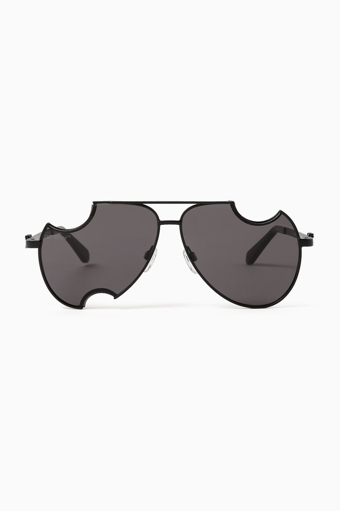 

Dallas Deconstructed Sunglasses in Metal, Black
