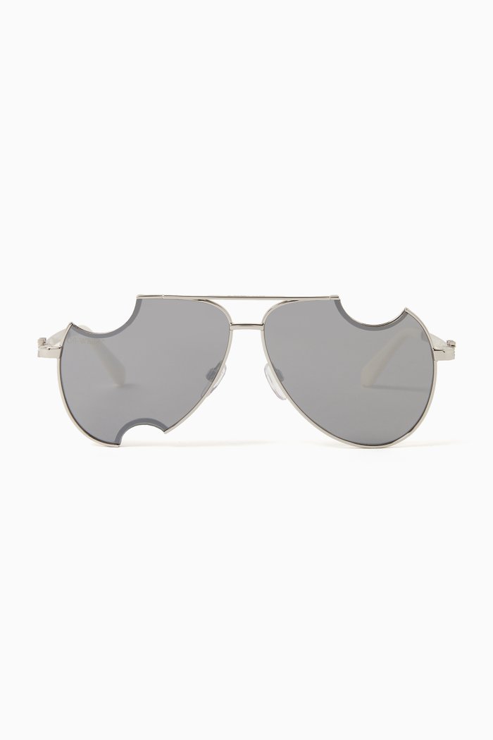 

Dallas Deconstructed Sunglasses in Metal, Silver