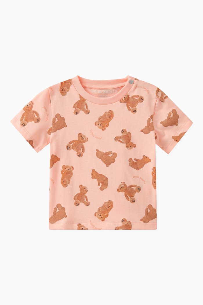 

Teddy Bear-print T-shirt in Cotton, Orange