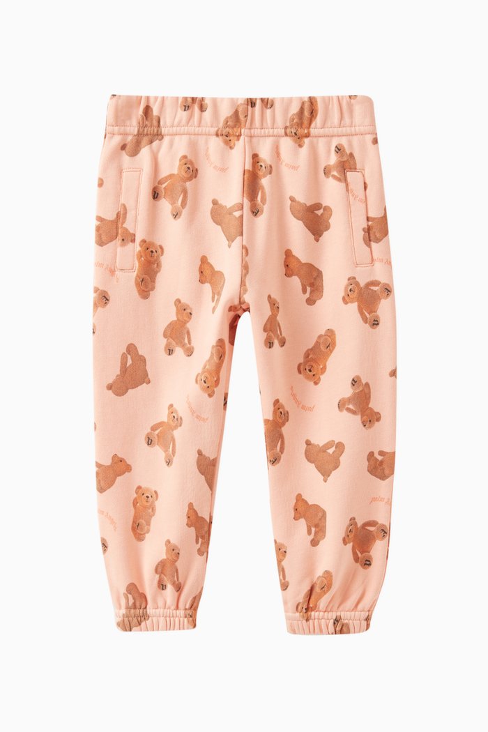 

Bear Print Sweatpants in Cotton, Orange