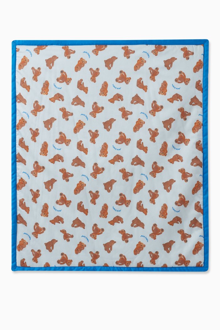 PA Bears Blanket in Cotton, Blue