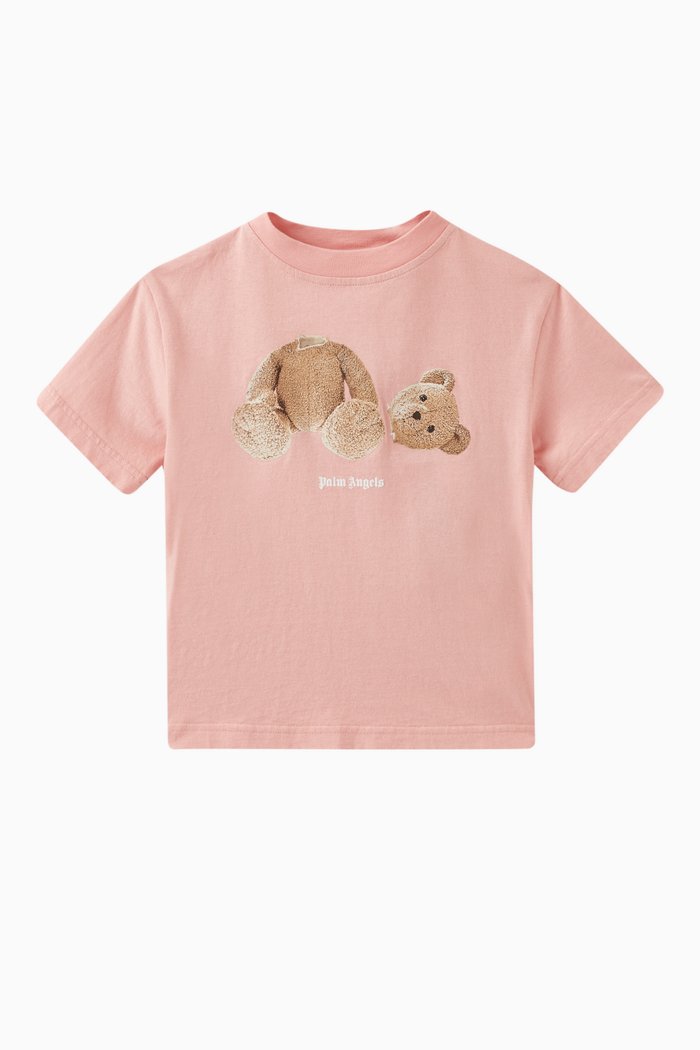 

Logo Teddy Bear T-shirt in Cotton, Pink