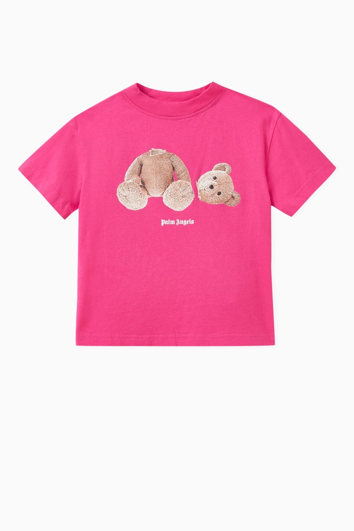 

Logo Teddy Bear T-shirt in Cotton, Pink