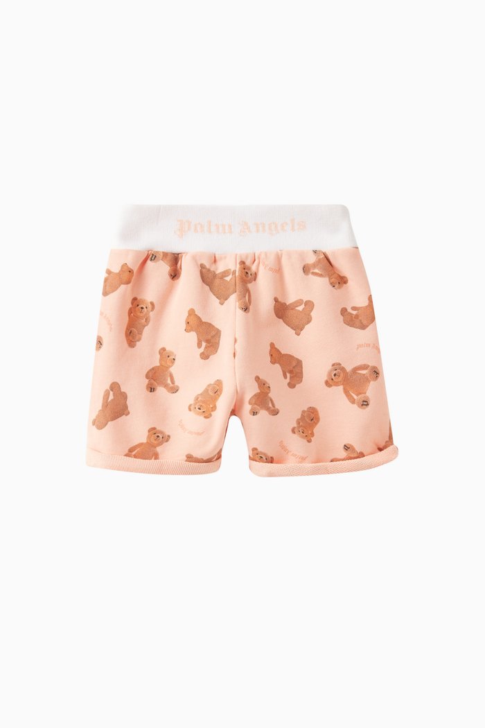 

Bear Print Sweatshorts in Cotton, Orange