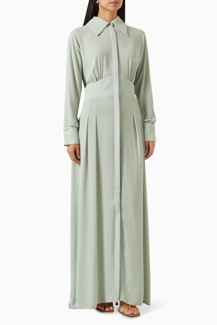 

Madew Maxi Shirtdress, Green