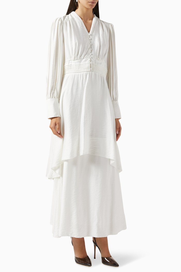 

Gley Maxi Dress in Viscose, White