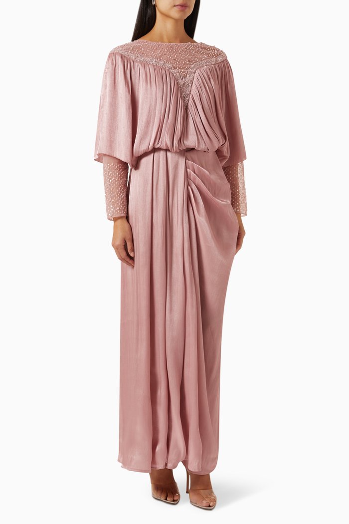 

Embellished Maxi Dress, Pink