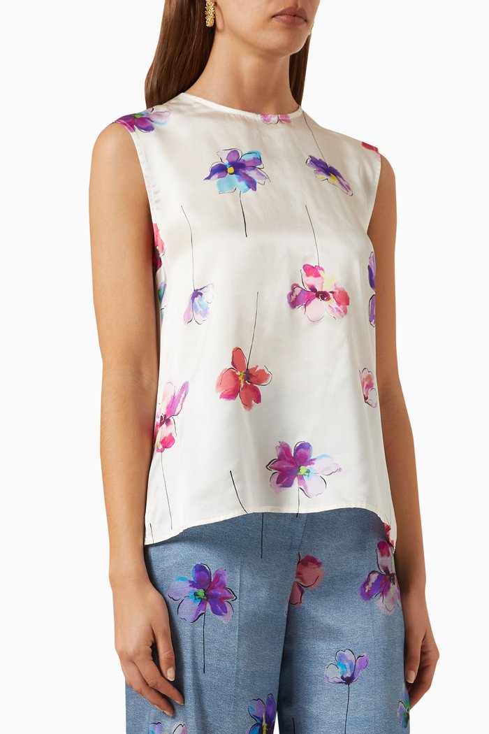 

Ovada Top in Silk, White