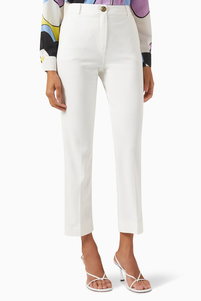 

Altea Cropped Pants in Stretch-jersey, White