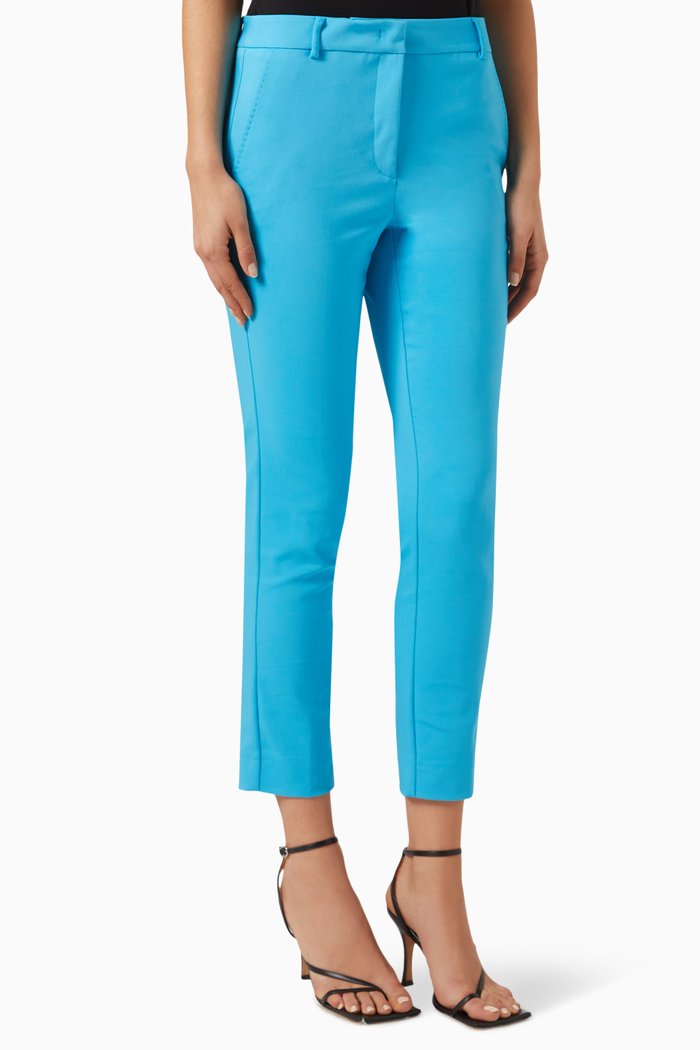 

Anversa Pants in Stretch Cotton, Blue