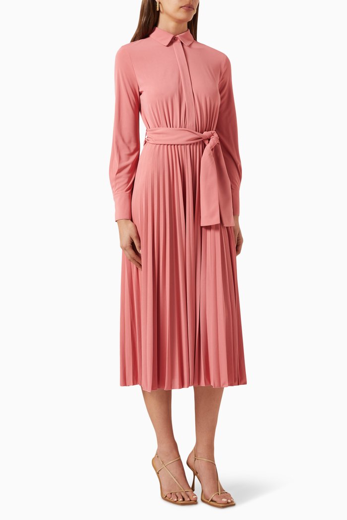 

Egadi Pleated Midi Dress, Pink
