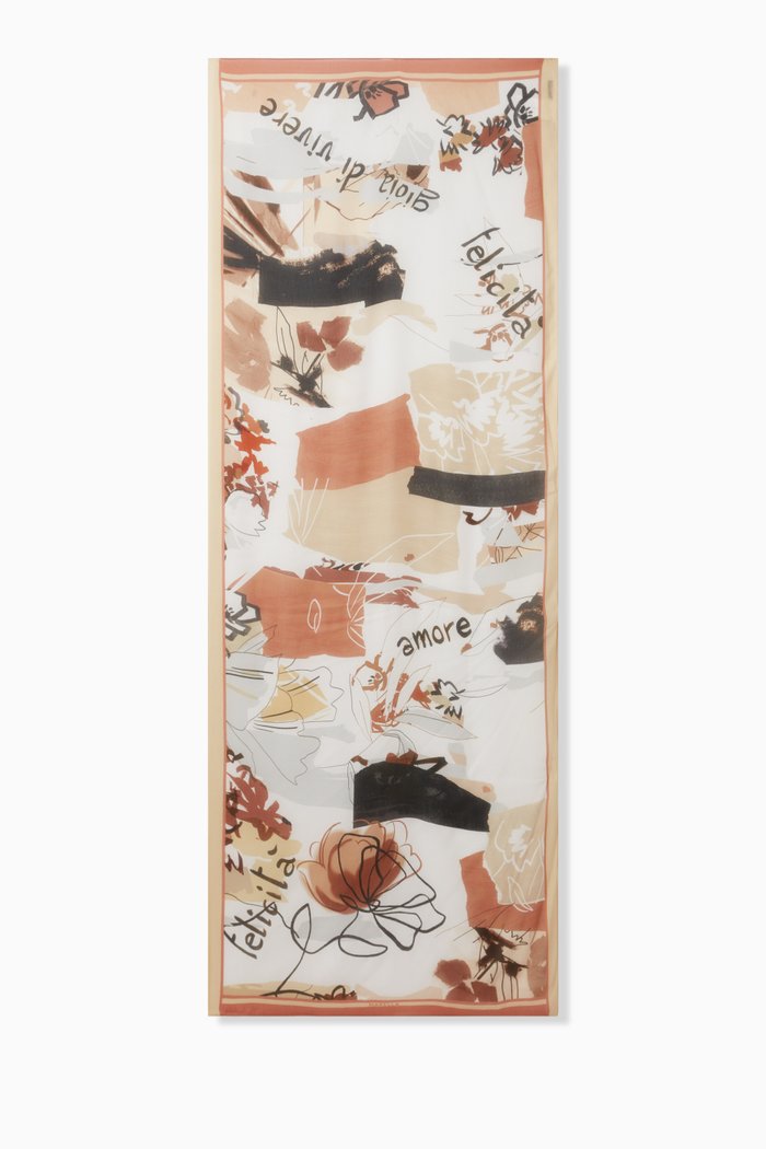

Danubio Patterned Stole in Modal, Neutral