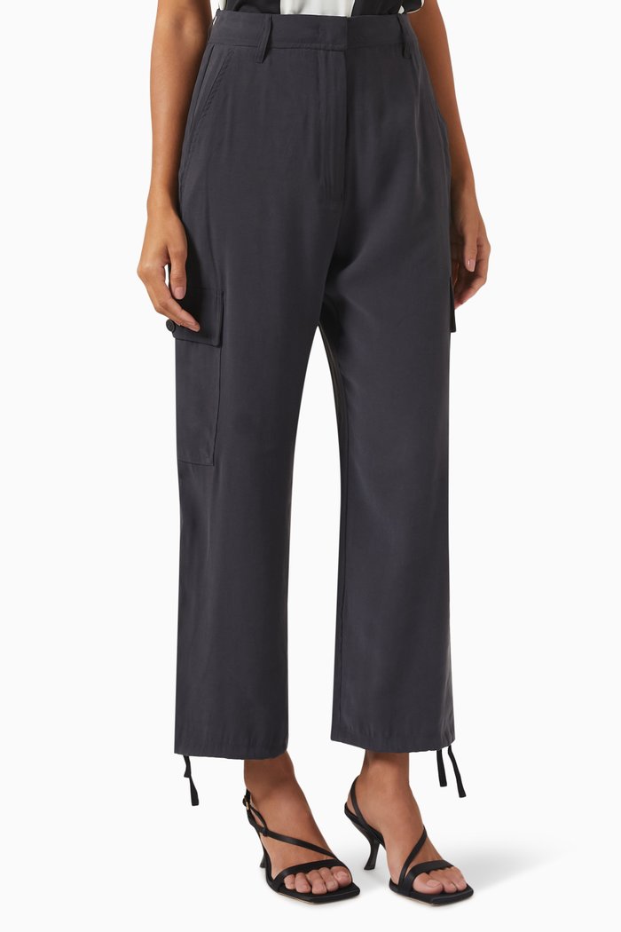 

Sveglia Utility Pants in Stretch-viscose, Grey